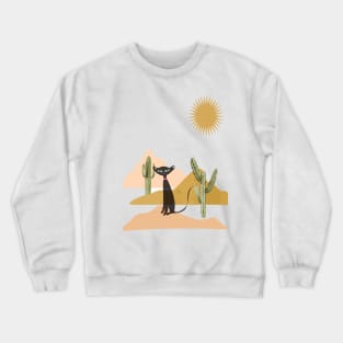 Cactus Cat Crewneck Sweatshirt